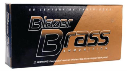 CCI Blazer Brass Ammo 9mm 115gr, FMJ, Round Nose, 50rd Box