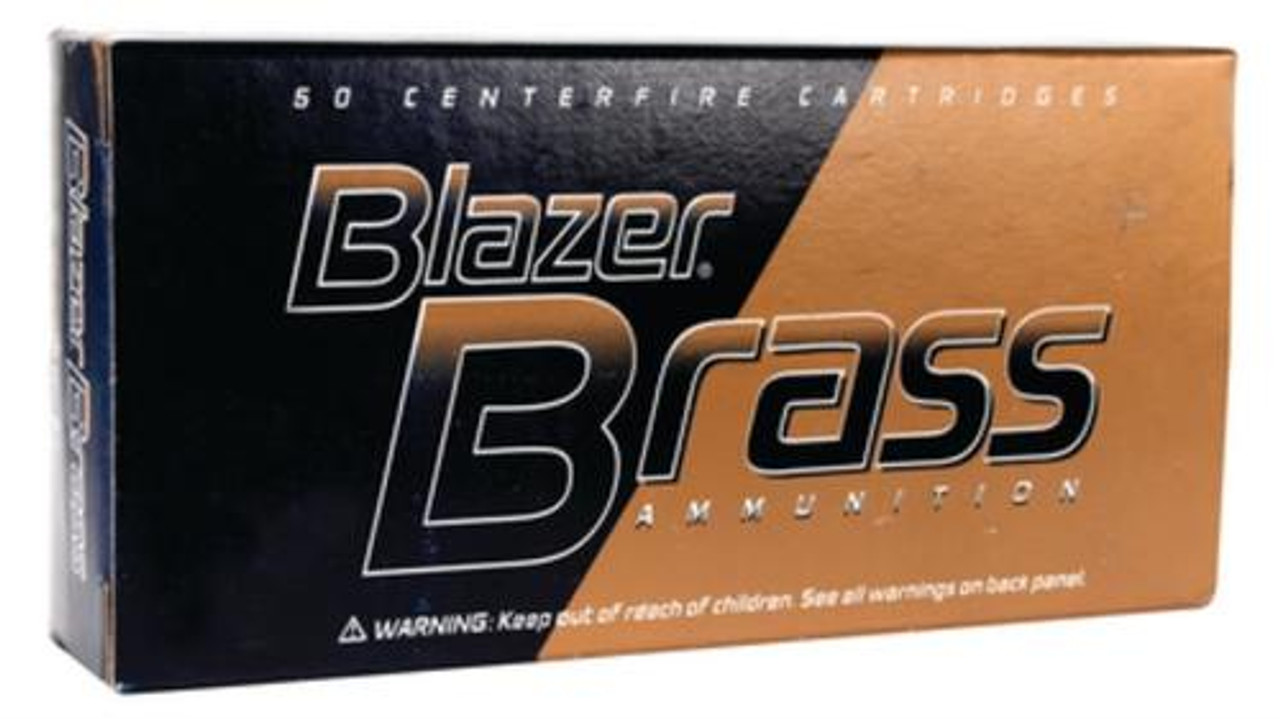 CCI Blazer Brass Ammo 9mm 115gr, FMJ, Round Nose, 50rd Box